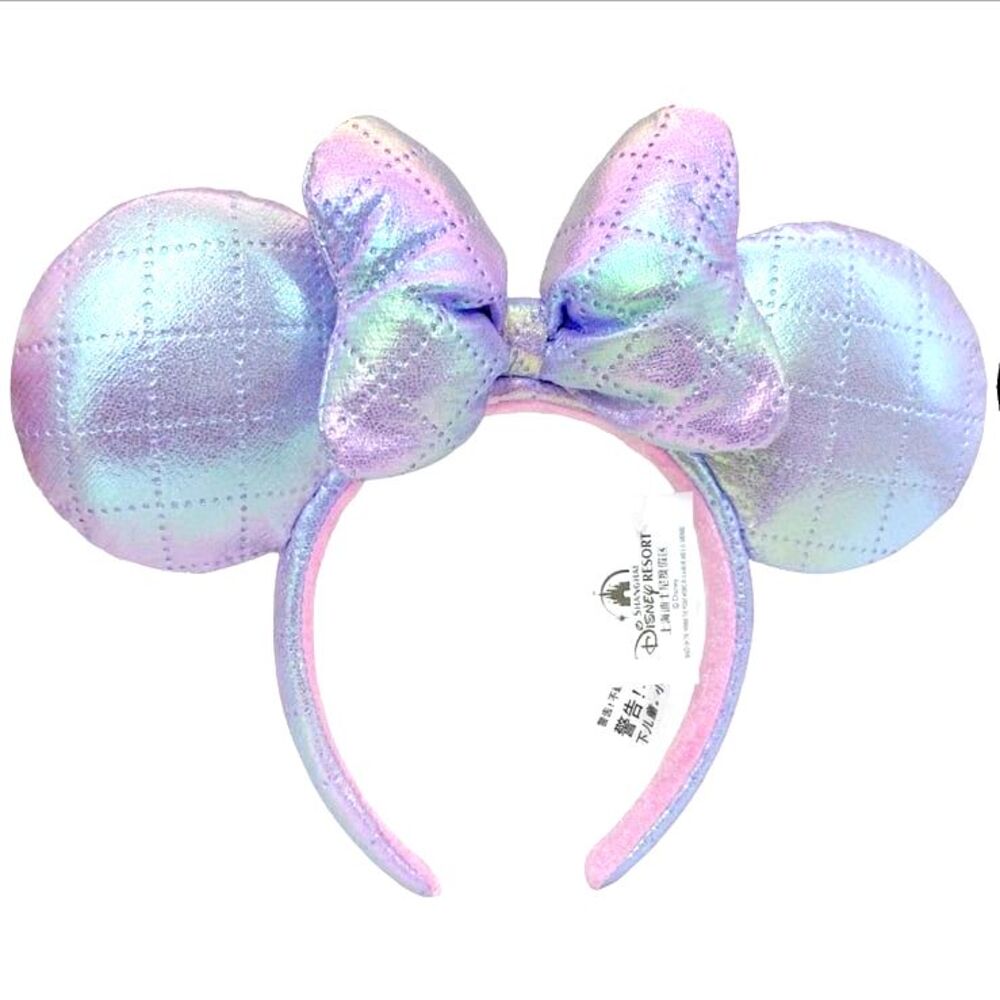 Disney Parks Iridescent Purple Minnie Mouse Ears Headband
